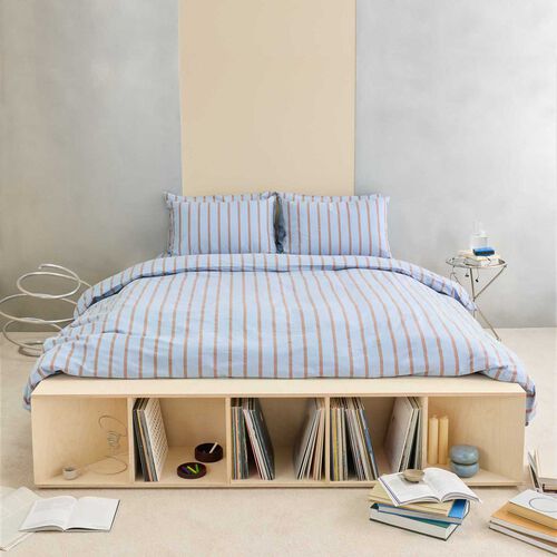 HOMMEY. Quilt Cover Chambray Blue
